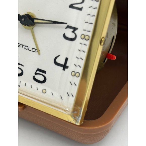 Vintage Westcox Travel Clock Travel Alarm Clock Plastic Case Tested - Picture 10 of 16